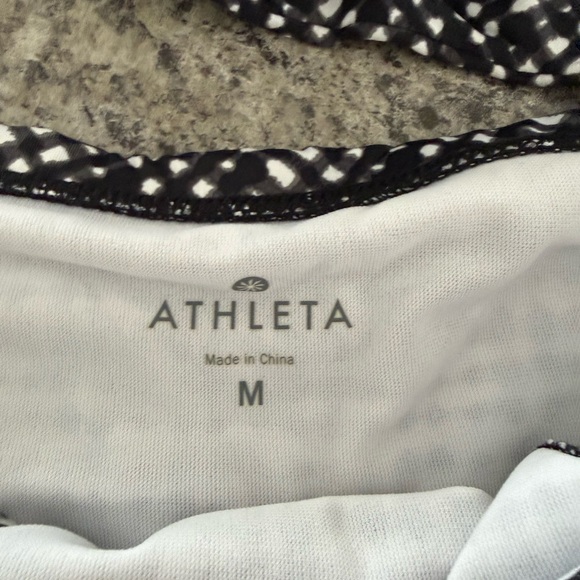 Athleta Black and White Patterned Swimwear - Picture 2 of 8